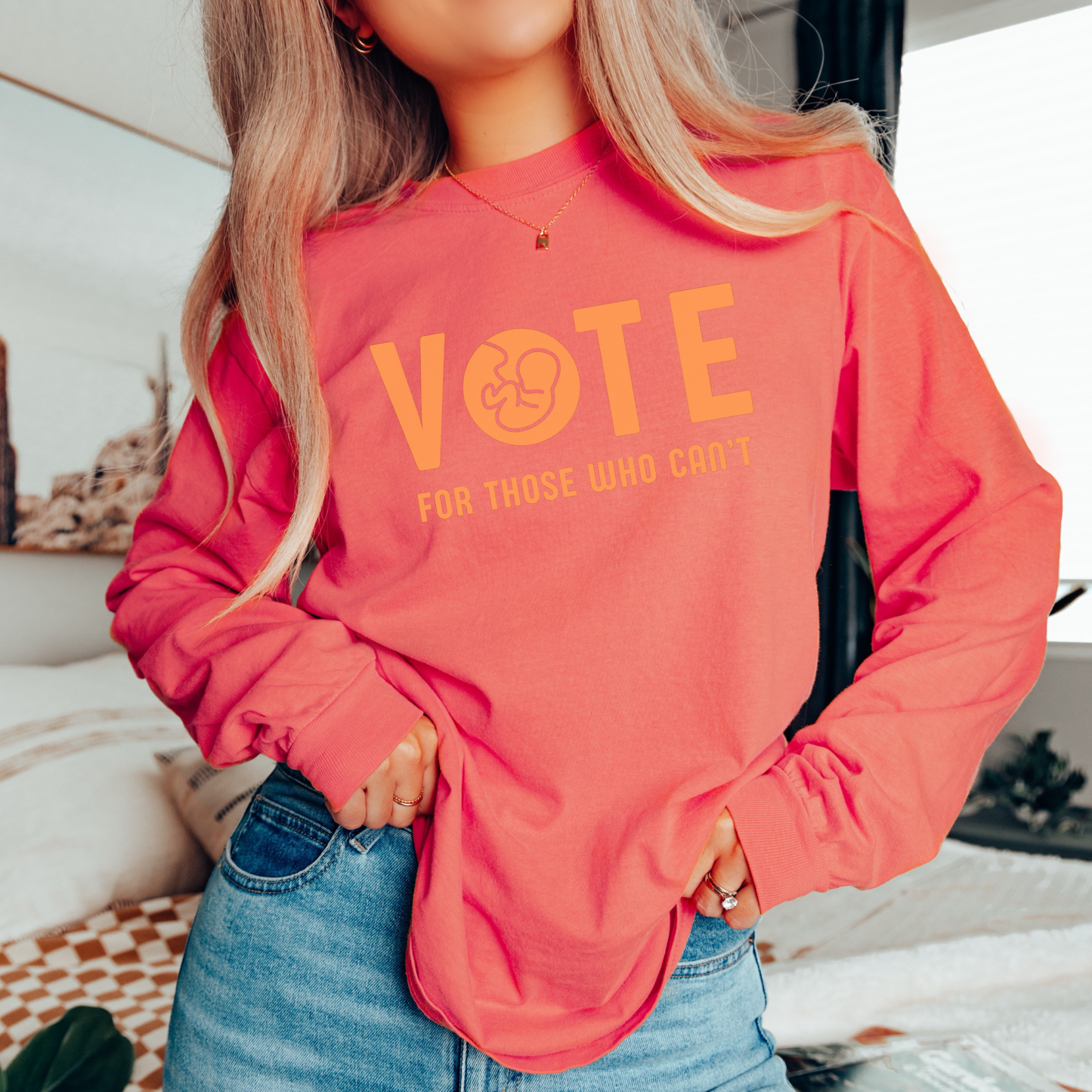 Vote Pro-Life Long Sleeve Tee