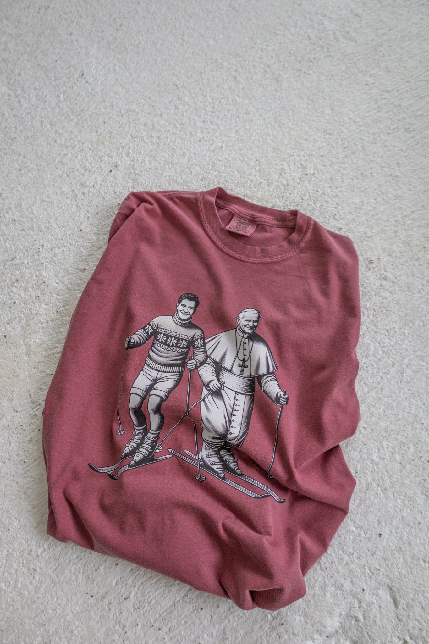 Bl. Pier Giorgio Frassati and St. JPII Skiing Tee