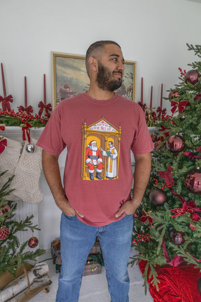 Santa in Confession Tee