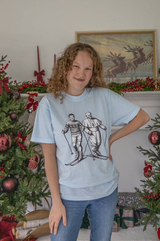 Bl. Pier Giorgio Frassati and St. JPII Skiing Tee