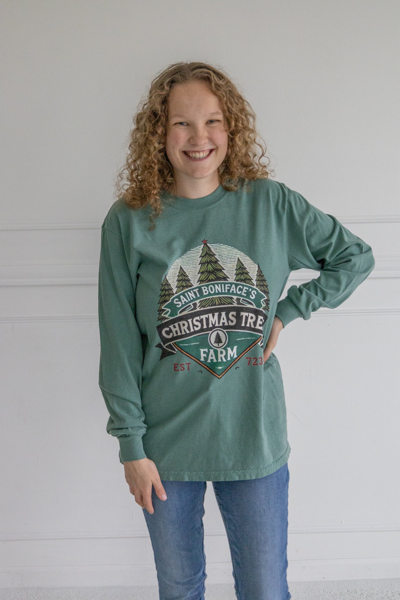 Saint Boniface Tree Farm Long Sleeve Tee