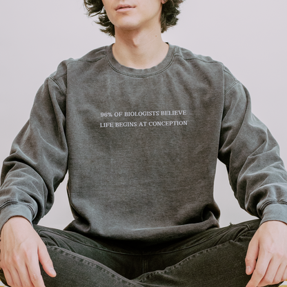 Life Begins at Conception Sweatshirt