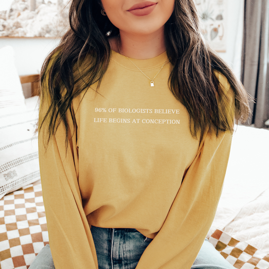 Life Begins at Conception Long Sleeve Tee