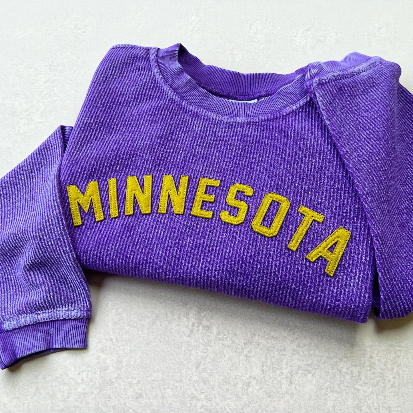Custom Retro Corded Crewneck
