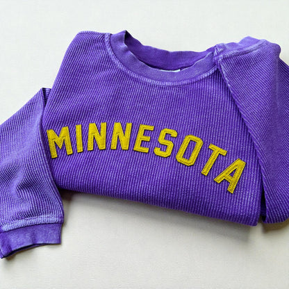 Custom Retro Corded Crewneck