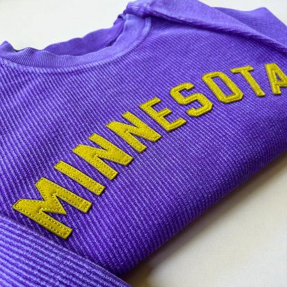 Custom Retro Corded Crewneck