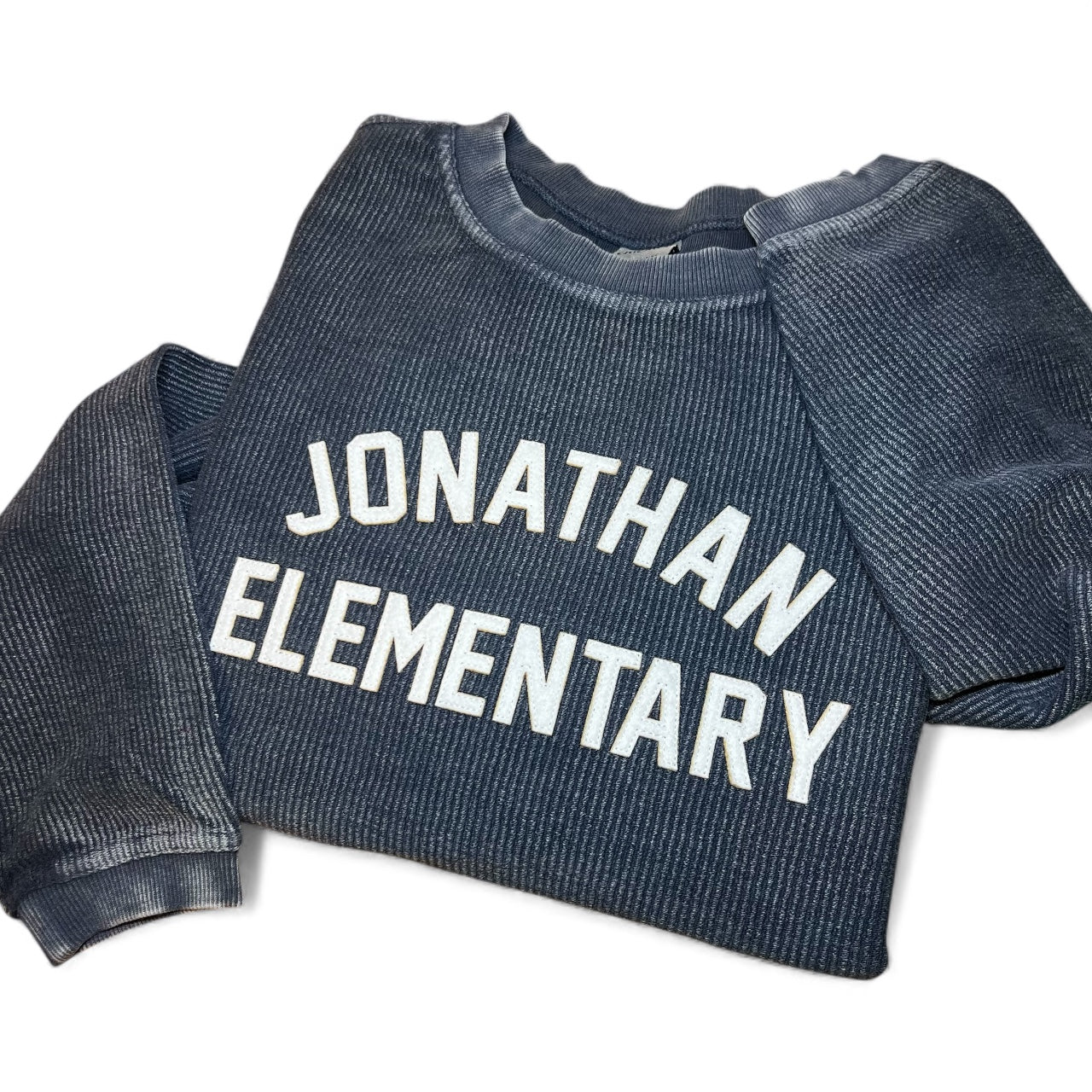 Custom Retro Corded Crewneck